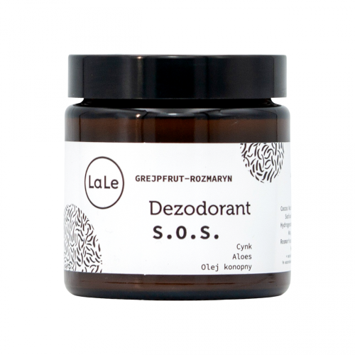 Dezodorant grapefruit-rozmaryn z cynkiem, aloesem i olejem konopnym - 120 ml