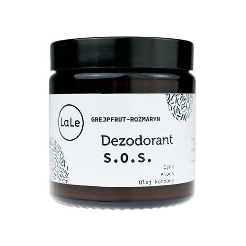 Dezodorant grapefruit-rozmaryn z cynkiem, aloesem i olejem konopnym - 120 ml