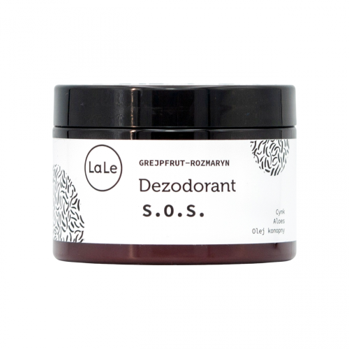Dezodorant grapefruit-rozmaryn z cynkiem, aloesem i olejem konopnym - 150 ml