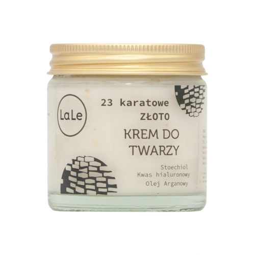 Krem do twarzy z 23 kartowym złotem