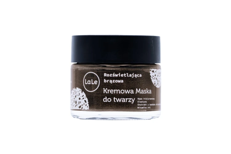 Kremowa maska do twarzy-rozświetlająca brązowa 50ml