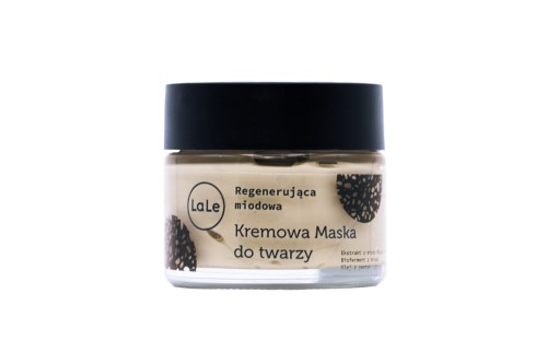 KREMOWA MASKA MIODOWA Z FERMENTEM MIODU CZARNYCH PSZCZÓŁ