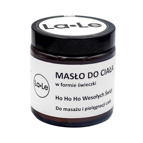 Masło do ciała w formie świeczki Ho Ho Ho Wesołych Świąt