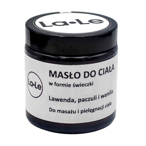 Masło do ciała w świeczce lawenda, paczuli, wanilia