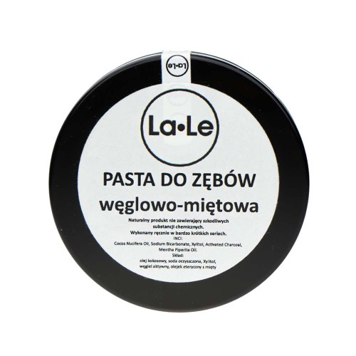 Pasta do zębów miętowo-węglowa