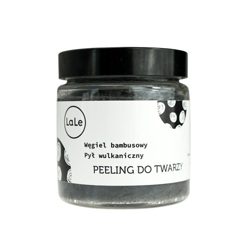 Peeling do twarzy z węglem bambusowym i pyłem wulkanicznym