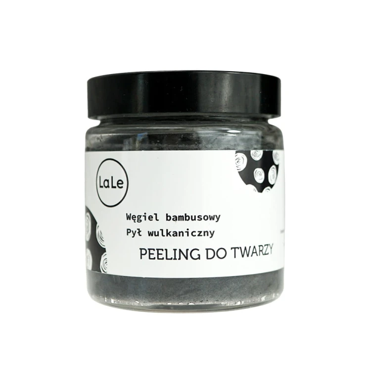 Peeling do twarzy z węglem bambusowym i pyłem wulkanicznym