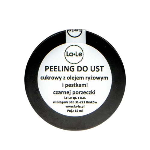 Peeling do ust z czarną porzeczką