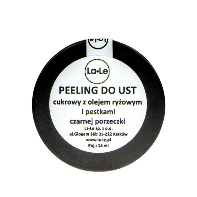 Peeling do ust z czarną porzeczką